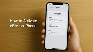how to activate esim on iphone