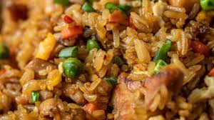 chicken fried rice on blackstone